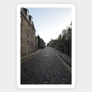 Cobblestone streets of Aberdeen Sticker